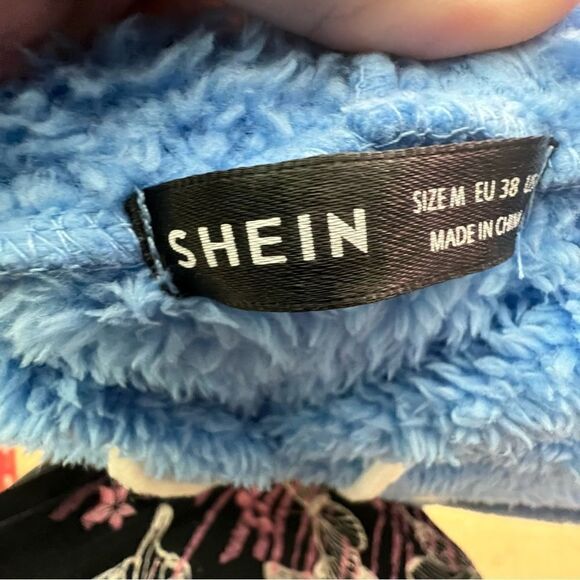 Shein women’s size 6 stardust patchwork pullover hoodie with kangaroo pocket - Picture 5 of 6